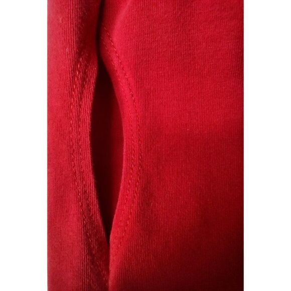Denim & Co. (D. & Co.) Red Cotton Blend Peek a Boo Sleeve Top Size 1X - Picture 8 of 9